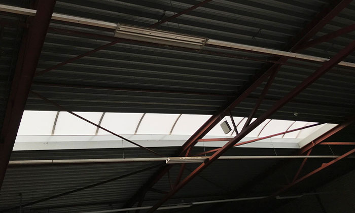 Innenansicht von Aluminium Außensonnenschutz
