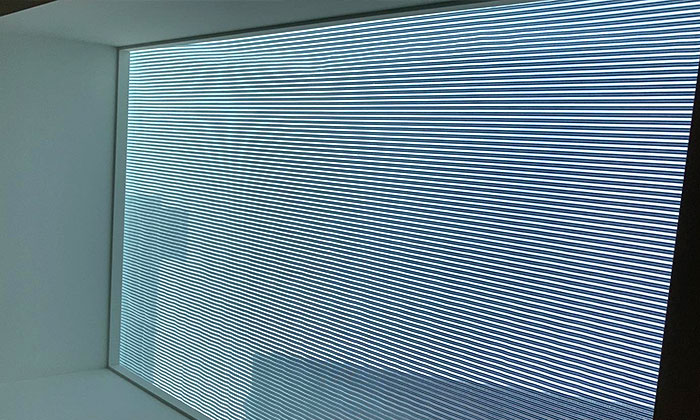 Innenansicht von Aluminium Außensonnenschutz