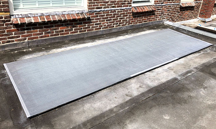 Außenansicht von Aluminium Außensonnenschutz